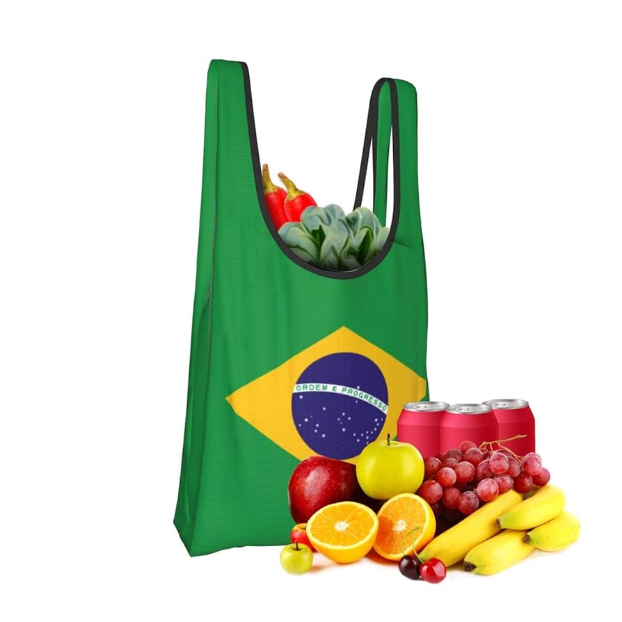 ブラジル国旗デザイン トートバッグ ブラジル国旗のショルダートートバッグ｜すべての商品のブラジル